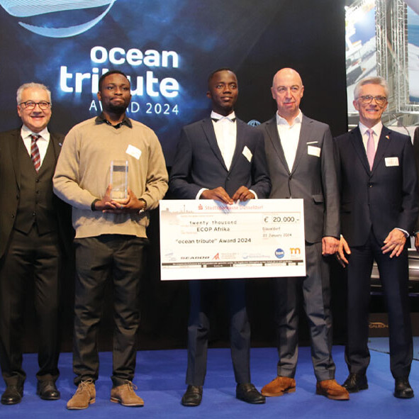 Netzwerk „ECOP AFRIKA gewinnt Meeresschutzpreis „ocean tribute Award 2024 auf der boot Duesseldorf uai, , Netzwerk „ECOP AFRIKA“ gewinnt Meeresschutzpreis „ocean tribute“ Award 2024 auf der boot Düsseldorf