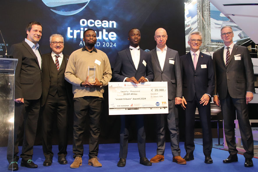 Netzwerk „ECOP AFRIKA gewinnt Meeresschutzpreis „ocean tribute Award 2024 auf der boot Duesseldorf, , Netzwerk „ECOP AFRIKA“ gewinnt Meeresschutzpreis „ocean tribute“ Award 2024 auf der boot Düsseldorf